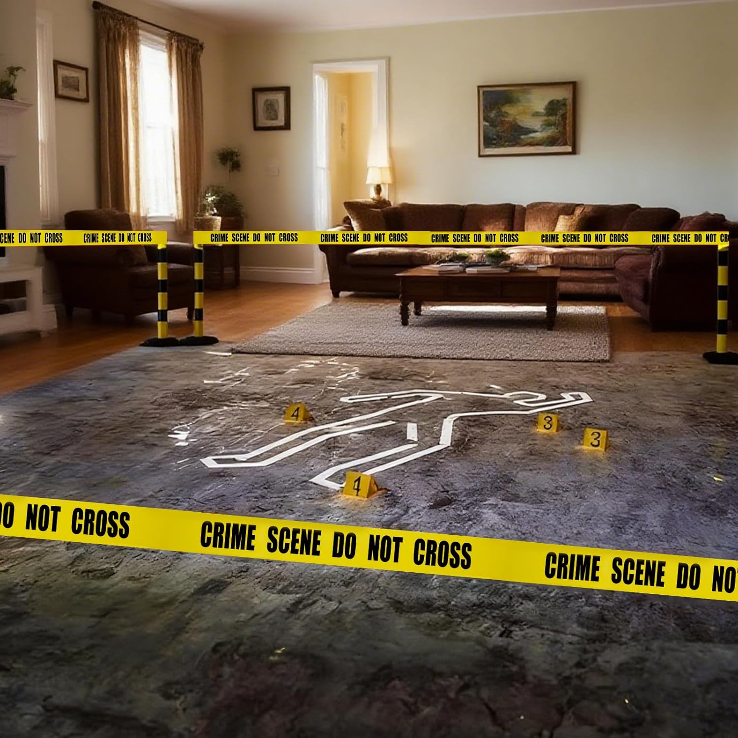 Crime Scene DO NOT Cross Tape – 3 Inch x 1000 Feet | Bright Safety & Hazard Tape with Bold Black Text for Construction, Events, and Dangerous Areas (Crime Scene DO NOT Cross, 1 Pack)