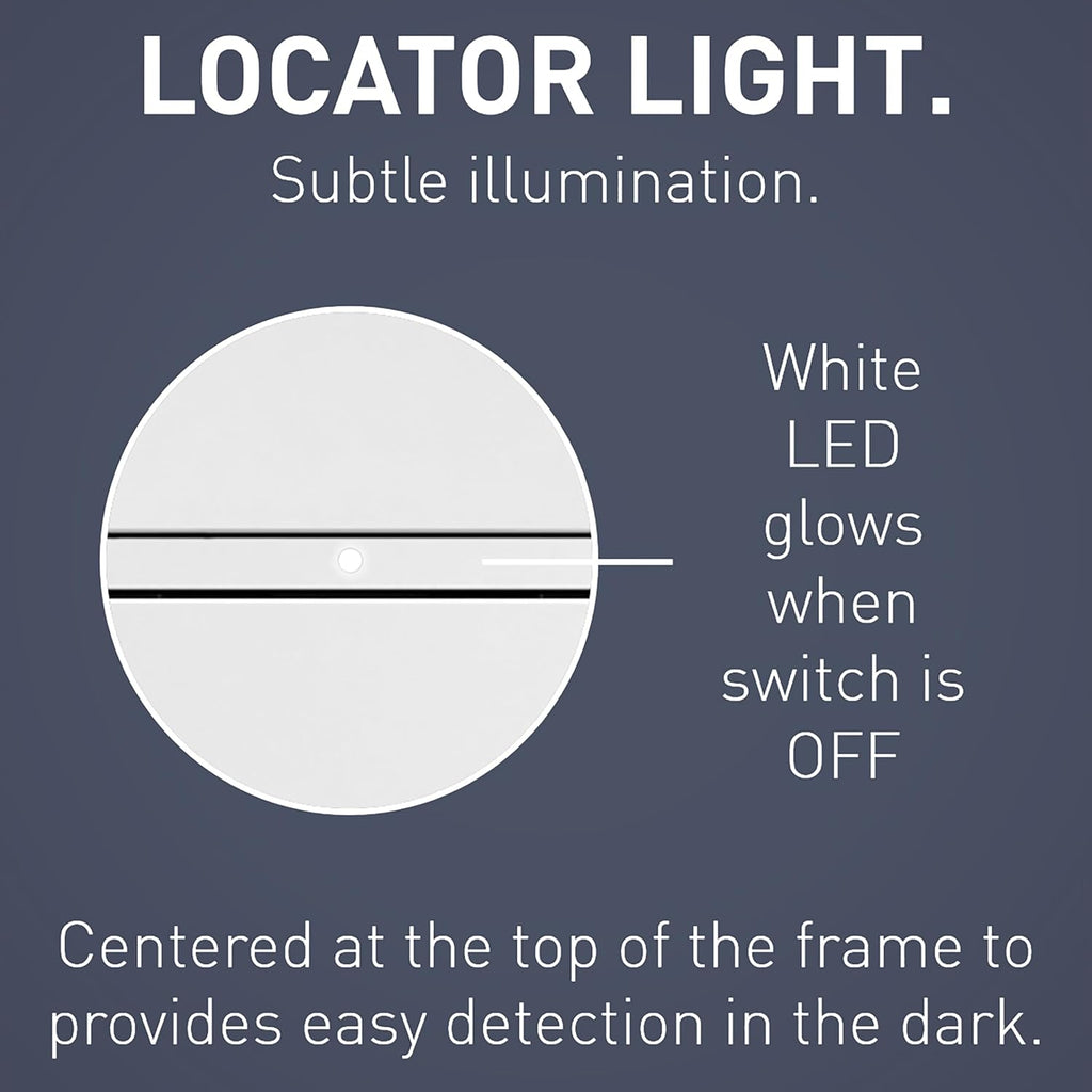 Legrand radiant RRW600UTCCCV4 600W Occupancy Motion Sensor Light Switch, 180 Degree Coverage, Auto On/Auto Off, Single Pole, White/Light Almond/Ivory (1 Count)