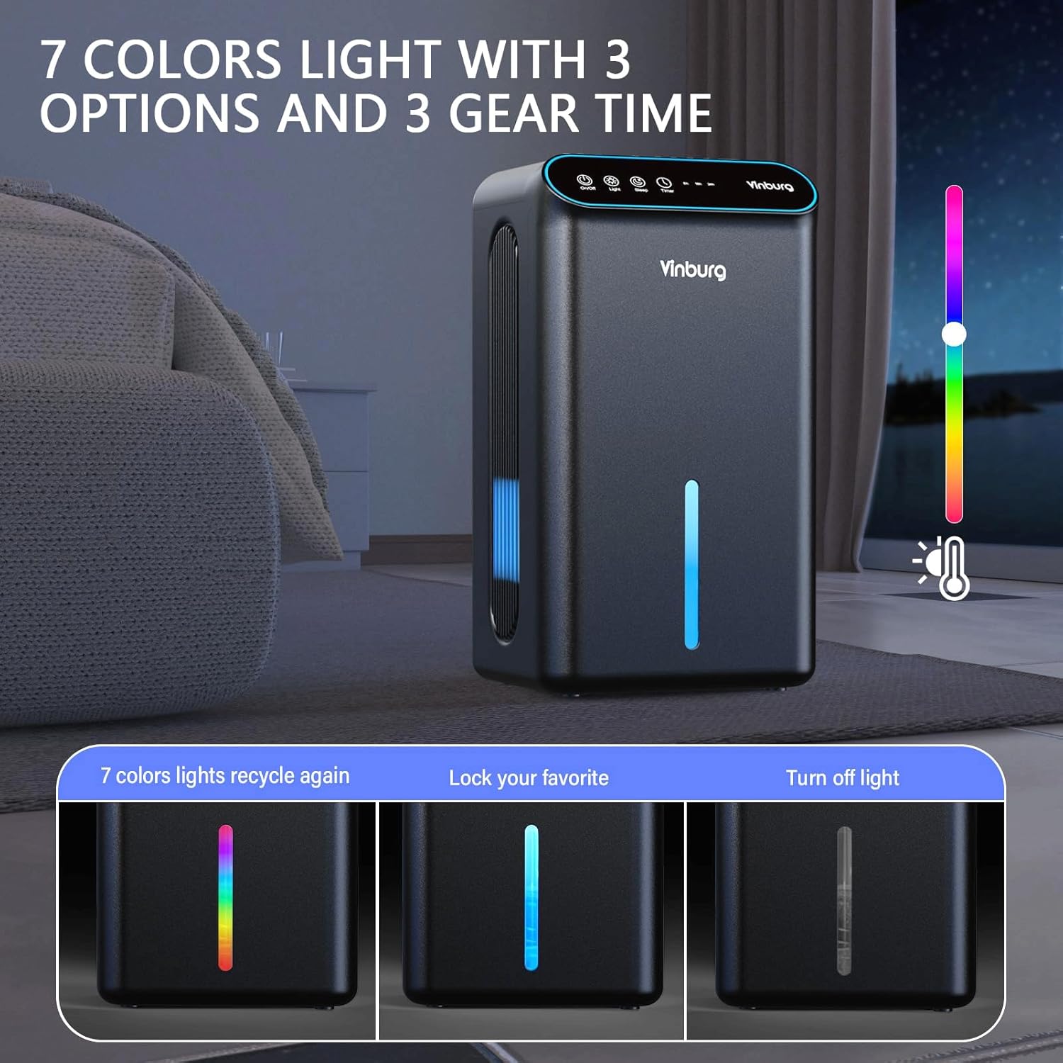 Dehumidifier for Basement (85 OZ, 800 sq ft) Quiet Dehumidifiers for Home, Auto Shut-Off, Sleep Mode, 3 Gear Timer(8H,16H,24H), Small Dehumidifier for Bedroom, Bathroom with Drain Hose (Deep Black)
