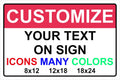 Custom Signs for Outside - Personalized Metal Signs for Outdoors, Home, Airbnb, Office, 8x12 Inch Custom Metal Sign Rust Free, UV Protected, Waterproof and Easy to Install - Made in USA