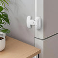 YCT Baby Proof Fridge Lock, Refrigerator Fridge Freezer Door Latch to Keep Closed, Automatically Lock While Closing The Door, Easy to Install (White 1PCS)
