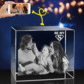 3D Crystal Photo,Christmas Personalized Gift,Personalized Gifts with Your Photo for Dad, Mom, Him, Her, Wife and Husband. Customized Picture Gift for Christmas, Birthday, Wedding, Anniversary, Memorial, Valentines Day
