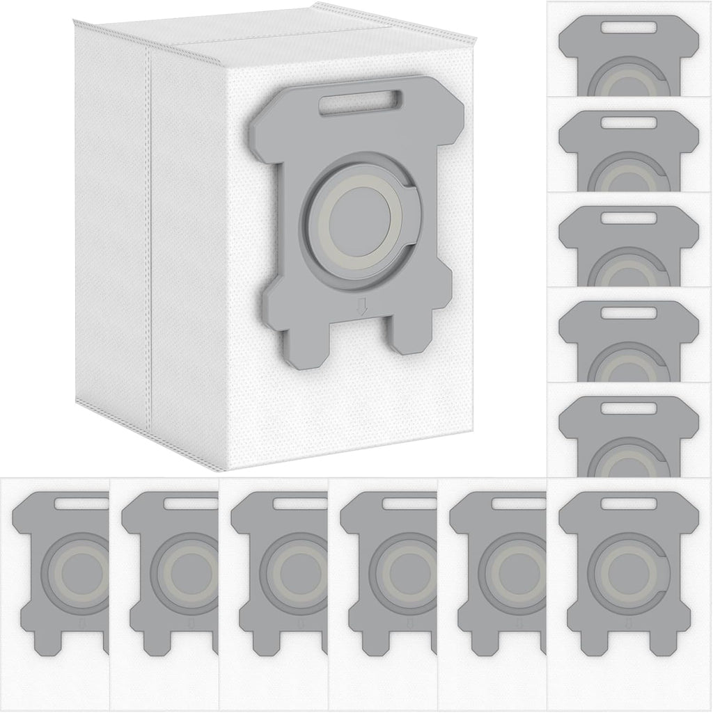 12 Pack Dirt Disposal Bags Compatible with Robotic Vacuum Cleaner i3, i3+, i7, i7+, i8, i8+, i4, i4+, i1, i1+, i6, i6+, j7, j7+, s9, s9 Plus, i & s j Series Vacuum Bags Bin Bags Replacement Parts