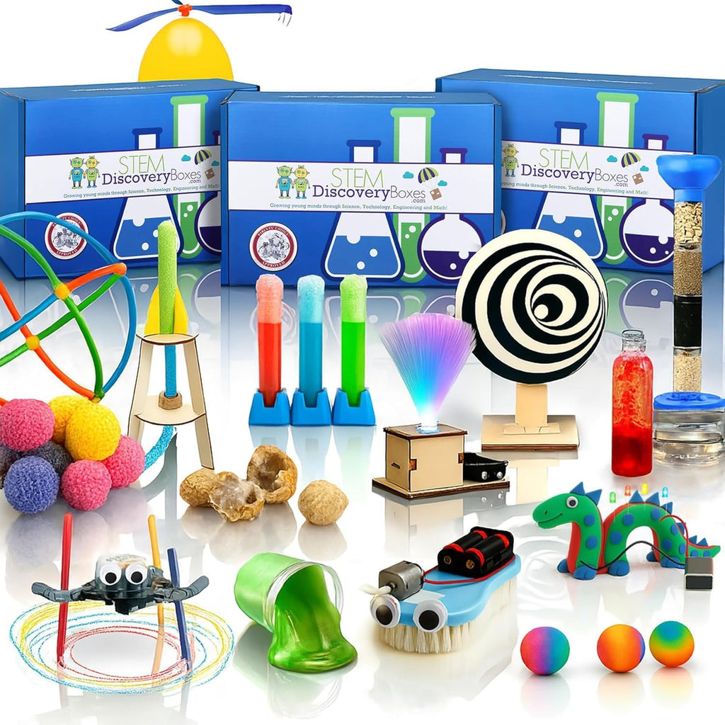3-Month STEM Science Kit for Kids Ages 7–12 | 3 Hands-On Projects per Box | Educational Science & Engineering Activities | Ships Monthly