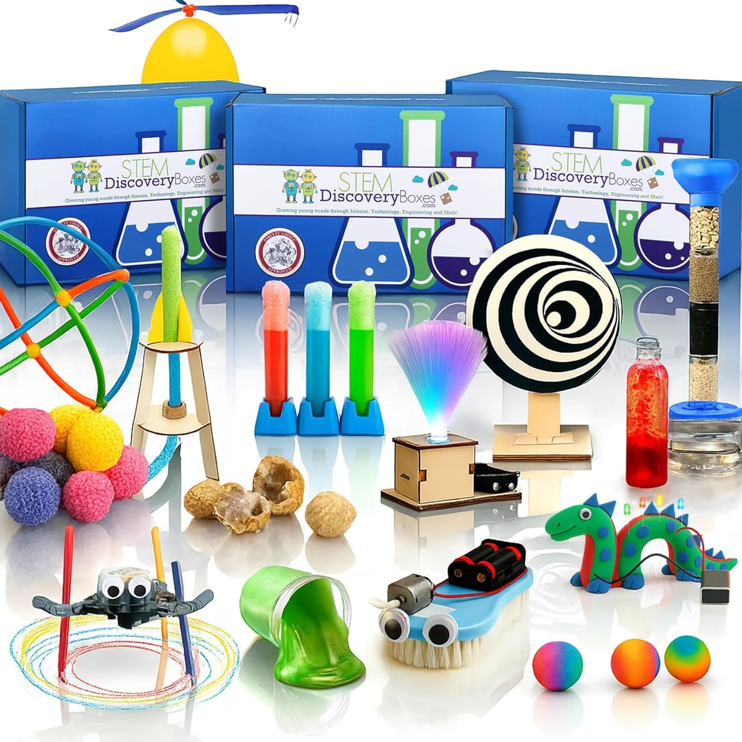 3-Month STEM Science Kit for Kids Ages 7–12 | 3 Hands-On Projects per Box | Educational Science & Engineering Activities | Ships Monthly
