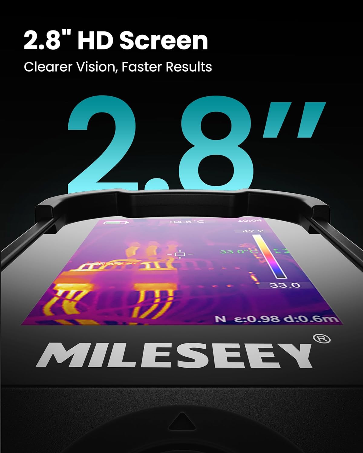 MiLESEEY TR20 Thermal Imaging Camera, 320 x 240 Resolution, 50Hz Refresh Rate, NETD ≤40mk, Portable Handheld Infrared Thermal Imaging Camera with Auto Hot/Cold Spot Tracking