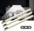 64 LED Under Cabinet Lights, 3 Color Dimmable Motion Sensor Indoor Closet Lights, 3600mAh Rechargeable Under Counter Light for Kitchen, 14 Inch Wireless Battery Operated Night Lighting