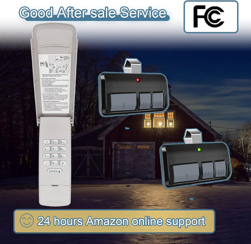 877MAX Keypad with 2 Pack 893MAX Remote, Fit for Liftmaster Garage Door Opener Keyless Entry, Keypad Replace 878MAX 376LM 377LM 877LM 977LM, Remote Replace 893LM G953EV-P2 371LM 373LM 971LM 973LM