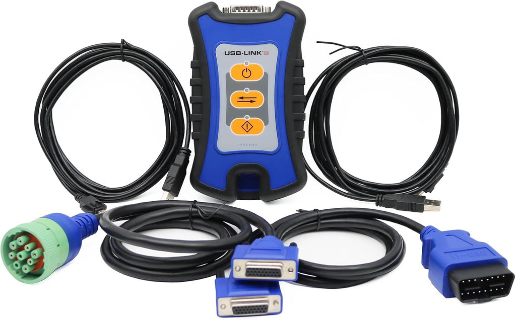 for Nexiq 3 121054 USB Link 3 Wired Edition Universal Truck Excavator Diagnostic Scanner Repair Info Database Plug & Play for Heavy Duty Diesel Engine Code Reader Tool (Nexiq 3)