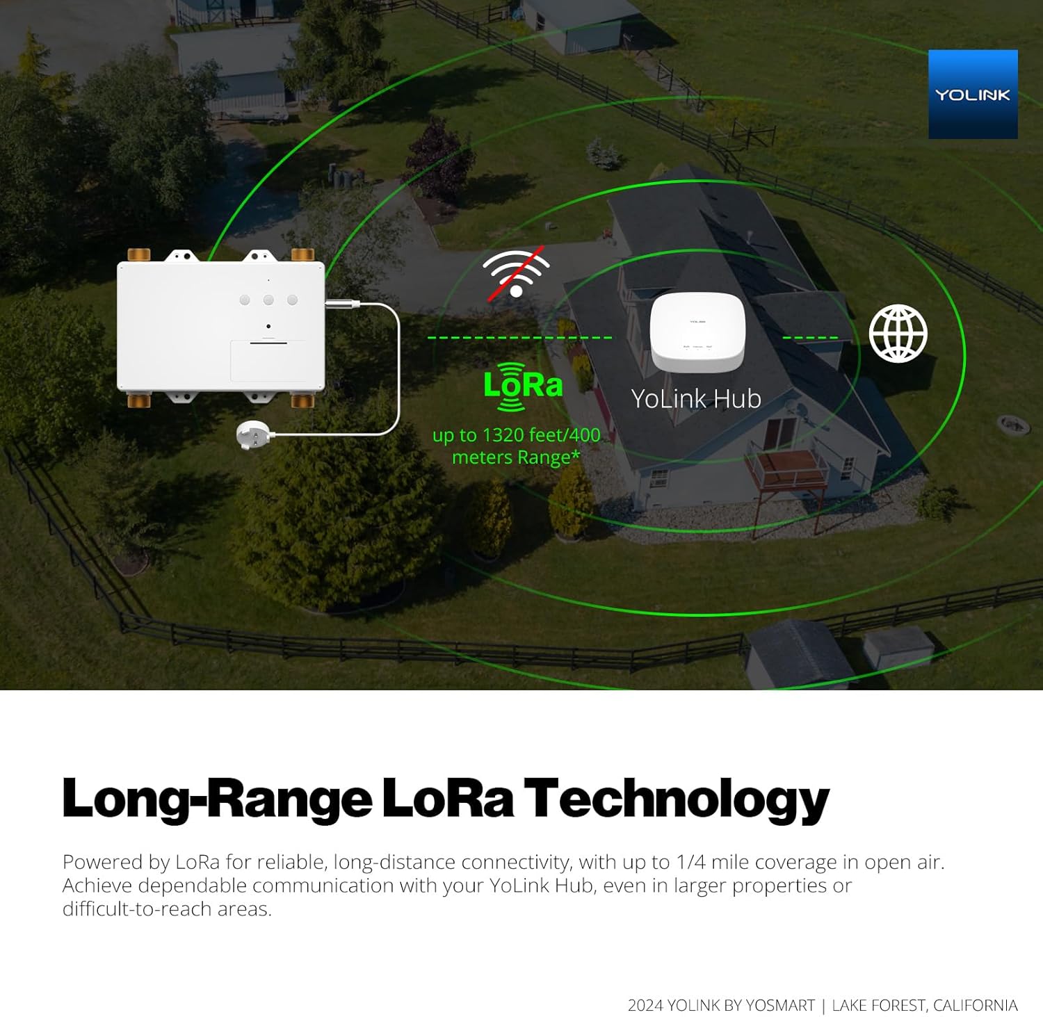 YoLink LeakStop 2-Channel for Sinks/Washing Machine, Dual Auto Shutoff Valves & Leak Detection, Real-Time Monitoring, LoRa Long-Range, 2 AA Up to 5-Year Battery – Hub Required