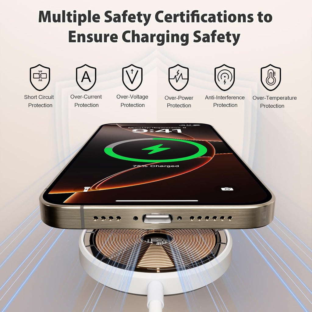 [Apple MFi Certified] Long Magnetic Wireless Charger for iPhone 17 16e, 10FT 2Pack Fast Charger for Apple MagSafe Charger, Wireless Mag-Safe Charging Pad for iPhone 17/17 Air/16 Pro Max/15/14/13/12