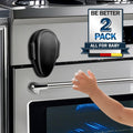 Oven Lock Child Safety (2Pack), Childproof Oven Door Lock, MCOTOP Oven Safety Lock, Heat-Resistant Material no Tools Need or Drill, Oven Door Lock Child Safety Easy to Install (Black)