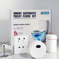 KERDE Touchless Toilet Flusher Kit – Motion Sensor Flush Valve with Wireless Button, Battery Powered, Compatible with Chain Pull Lever Toilets, Remote Flush for Home & Commercial Bathrooms