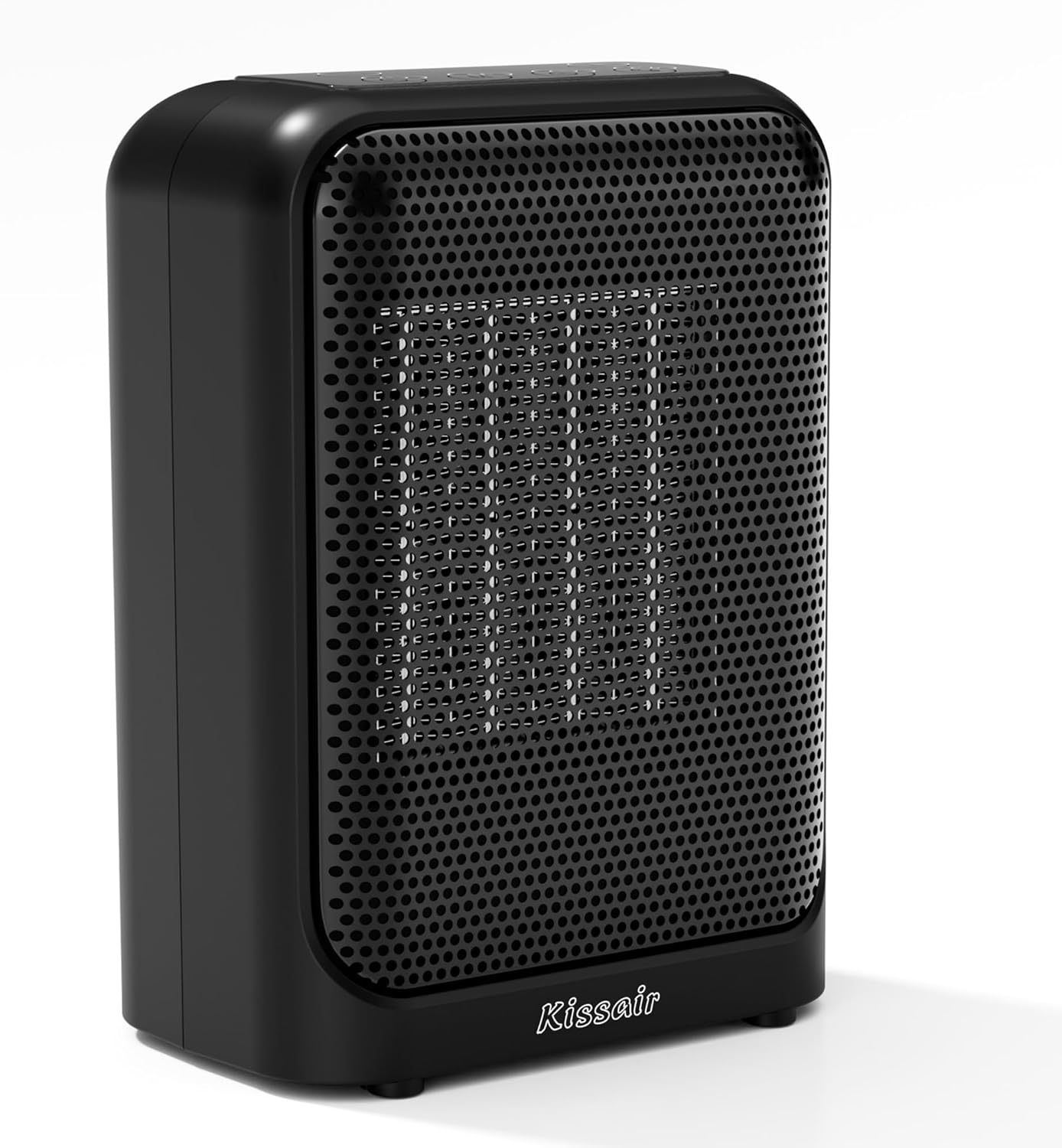 Space Heater, 1400W Electric PTC Ceramic Heaters Indoor Portable 2S Fast Heating with Thermostat, LED Display, ECO & Sleep Mode, Quiet Small Heater with 24H Timer, Tip-Over Protection, Black