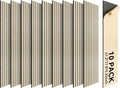 Self-Adhesive Acoustic Panels, 10 Pack Large Soundproof Wall Panel, High Density Sound Proof Panels, Decorative Absorbing Acoustic Treatment for Home Studio Office (Splicing Color)