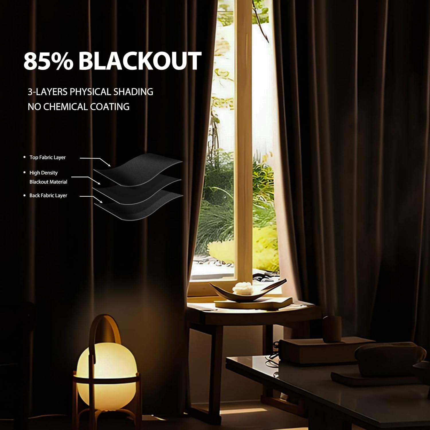 Room Divider Ceiling Mounted Curtains Track Sets Extra Wide Blackout Curtain Flexible Tracks for Bedroom Office Privacy Partition Separator, Black, W 12.5 x H 7ft