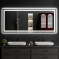 LED Bathroom Mirrors 28"x60" Bathroom Mirror with Lights for Wall, Backlit + Front Lit, 3 Colors, Anti-Fog, Dimmable Brightness for Vanity,Bathroom, Entryway, Living Room