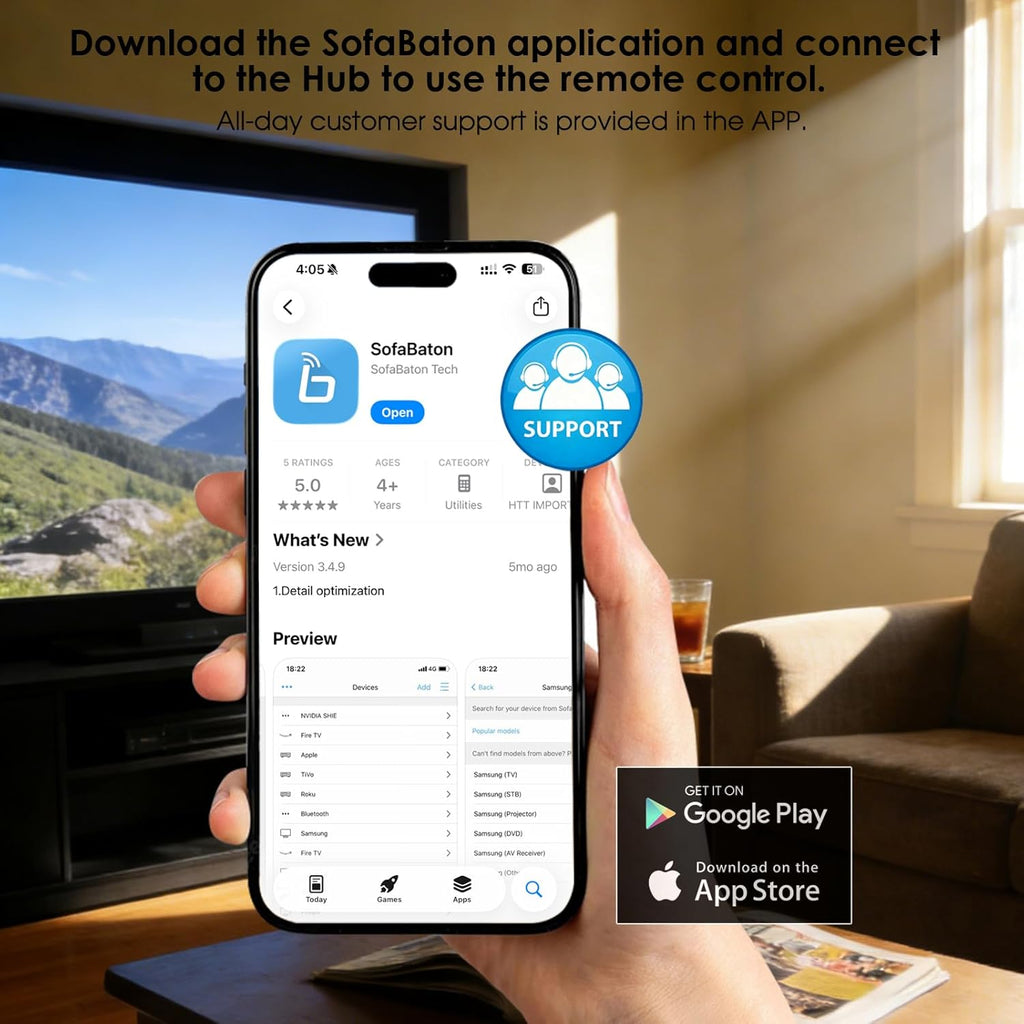 SofaBaton X2 Universal Remote Control with Hub & Charging Dock, Touchscreen, All-in-One Smart Remote with Customize Activities | Bluetooth | Infrared | WiFi 2.4GHz | Compatible Alexa & Google Home