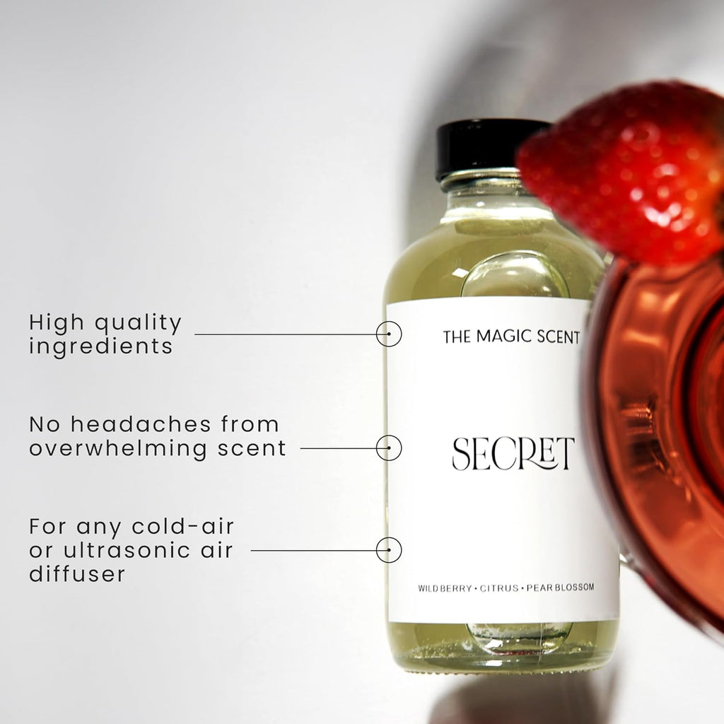 The Magic Scent Secret Diffuser Oil - Hotel & Home Luxury Scents - Diffuser Oil Scents for Home Designed for Use in All Diffusers - 4 fl oz, 120 mL