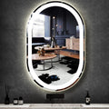 40 x 24 Inch Oval LED Bathroom Mirror with Lights 40 Inch Large Oval Lighted Vanity Mirror for Bathroom Salon Wall Horizontal/Vertical Mounted Anti-fog Smart Memory 3 Color Dimmable Front Lit