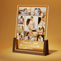 Photo Decorative Plaque Personalized Gifts, Custom Gifts for Him Her, Customized Picture Frame for Boyfriend Girlfriend Couples Wife Women on Anniversary Birthday