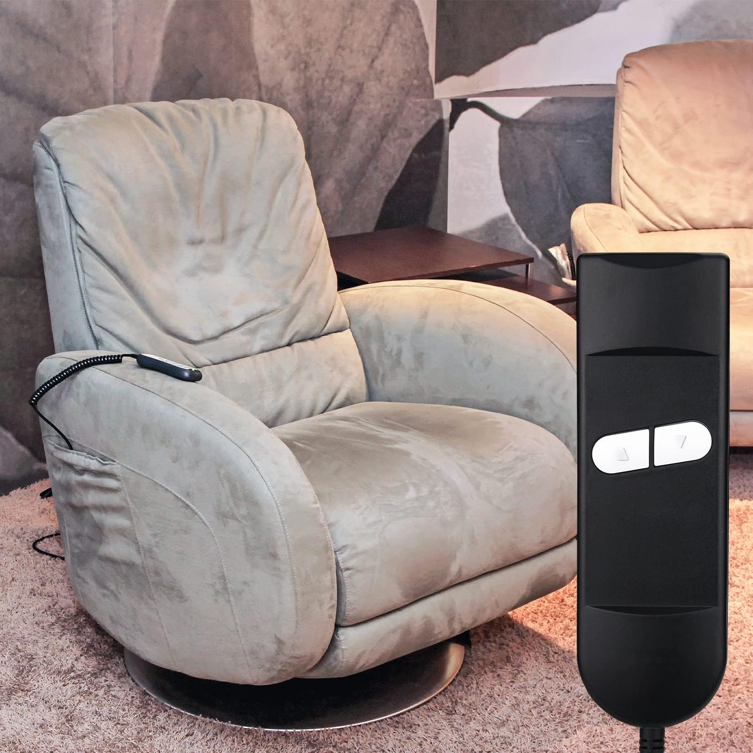 Lift Chair Remote Control 2 Button 5 pin Replacement Parts for Lazy boy Okin Limoss Pride Catnapper Lift Chair Power Recliner