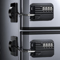 2025 New Refrigerator Locks with Combination - 2 Pack Child Proof Fridge Locks for Kids and Aldult with 4 Code, Cabinets Safety Door Lock for Freezer and Drawers, Windows - No Tools Need or Drill