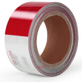 LLPT Reflective Tape 2” x 33 Ft DOT-C2 High Visibility Safety Tape Flexible Waterproof Intense Reflector for Trailer Truck Car RV Boat Camper Color Red White (RT203RW)
