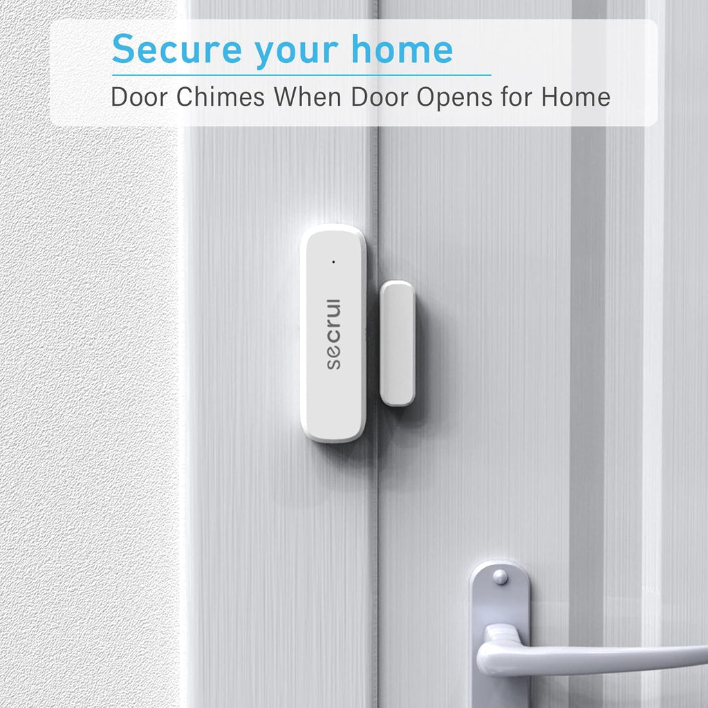 SECRUI Door Chime with Adjustable Volume –Wireless Entry Alert with 52 Chimes – 500ft Rage Door Open Sensor Alarm for Home/Business/Office/Store – Easy Installation – LED Indicators