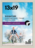 Americanflat 13x19 Picture Frame with Shatter-Resistant Glass - Signature Collection - Gallery-Style Frames Made of Engineered Wood - Photo Frame for Wall Display - Light Wood