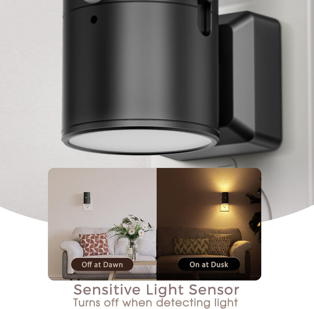Briignite Motion Sensor Night Light,2 Pack Motion Activated Plug in Night Lights, 0-100LM Dimmable Soft White 3000K, Motion Sensor Light Indoor for Bathroom Hallway Bedroom Stairway Kid Elderly Pet