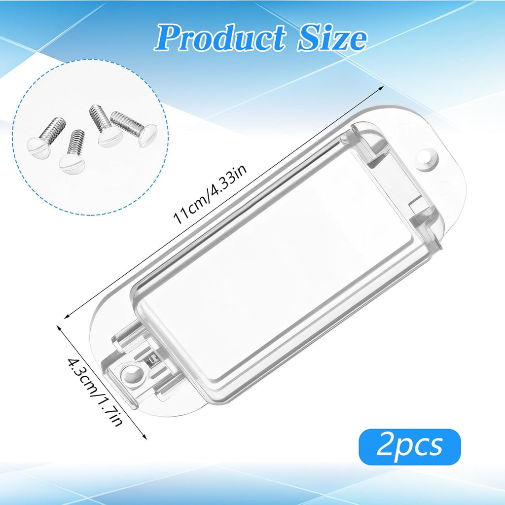 2pcs Lightswitch Cover Baby Proof Transparent Light Switch Lock, Switch Blocker for Keeps Lights or Switches from Being Accidentally Turned ON or OFF Child Proof Light Switch Cover