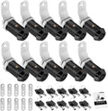10 Pack Cabinet Lock with Keys, 1-1/8" RV Storage Lock Keyed Alike, RV Locks for Storage Door, Camper Cabinet Door Toolbox Lock Mailbox RV Cam Locks with Manual (Black -10 Pack, 1-1/8 Inch)