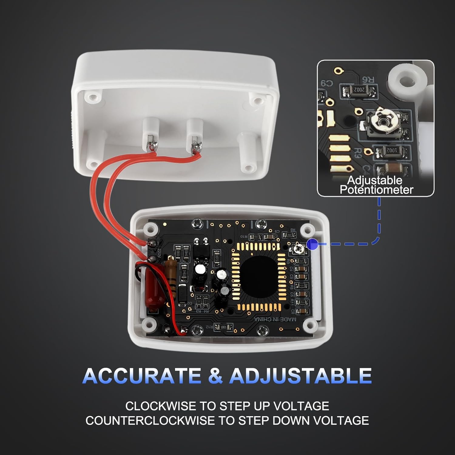 DROK Electric Voltage Testers 2pcs, AC 80-300V LCD Display Flat Plug Voltmeter Electrical Outlet Tester Plug in Digital Voltage Meter