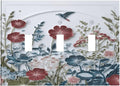 Wildflowers Flowers Floral Plants 3 Gang Triple Toggle Wall Plate Cover Decorative Light Switch Covers Electrical Faceplate Switch Plates for Bathroom Kitchen Home
