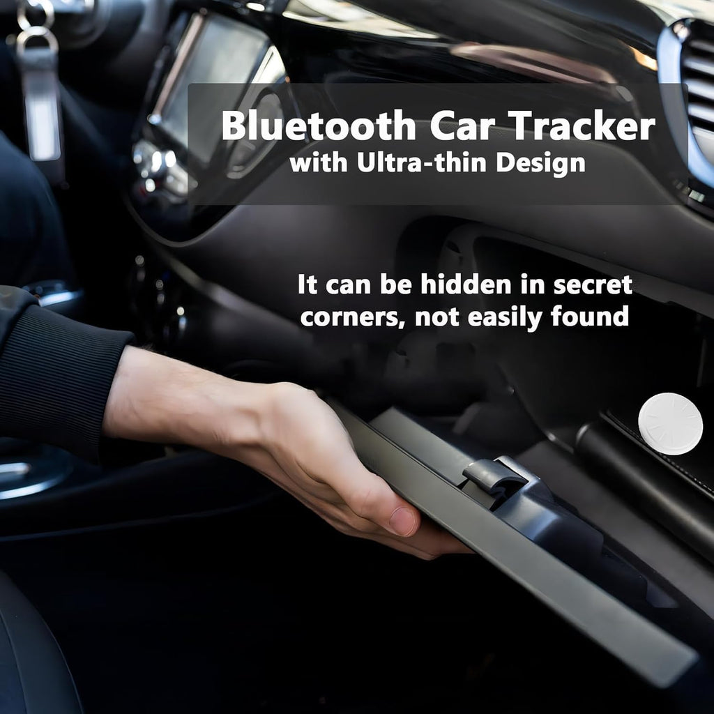 Car GPS Tracking Device for Vehicles, Cars etc,2 PCS Real Time Mini Hidden Car Tracker with Waterproof Case, Work with Find My (iOS Only), No Monthly Fee