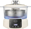 Low Carb Rice Cooker,3L Multifunction Smart Rice Cooker - 4H Keep Warm,Digital Display,Timer & Reservation Function,Suitable for Cooking,Simmering,Stewing,and Steaming(3L,Beige)