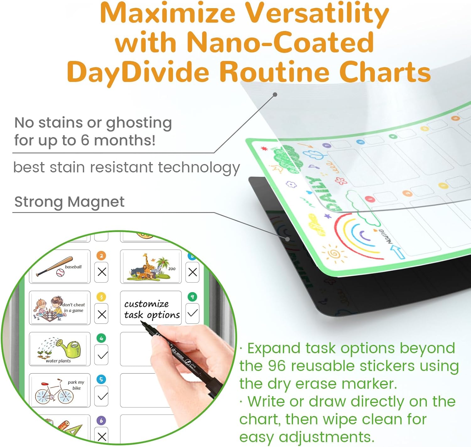 JJPRO Magnetic Bedtime/Morning/Daily Routine Chart for Kids with Reward Jar-Morning Routine Chart,Daily Checklist Reward Chart for Toddlers,Reward Jar for Kids,Cute Visual Schedule Board for Home