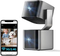Dual Lens Security Camera Indoor 5G/2.4G WiFi, 2K+2K Pet Camera with Pan Tilt for Home, Baby Monitor, AI Tracking, Color Night Vision, 2-Way Talk, No Dead Zone, 355° View, Alexa/Google