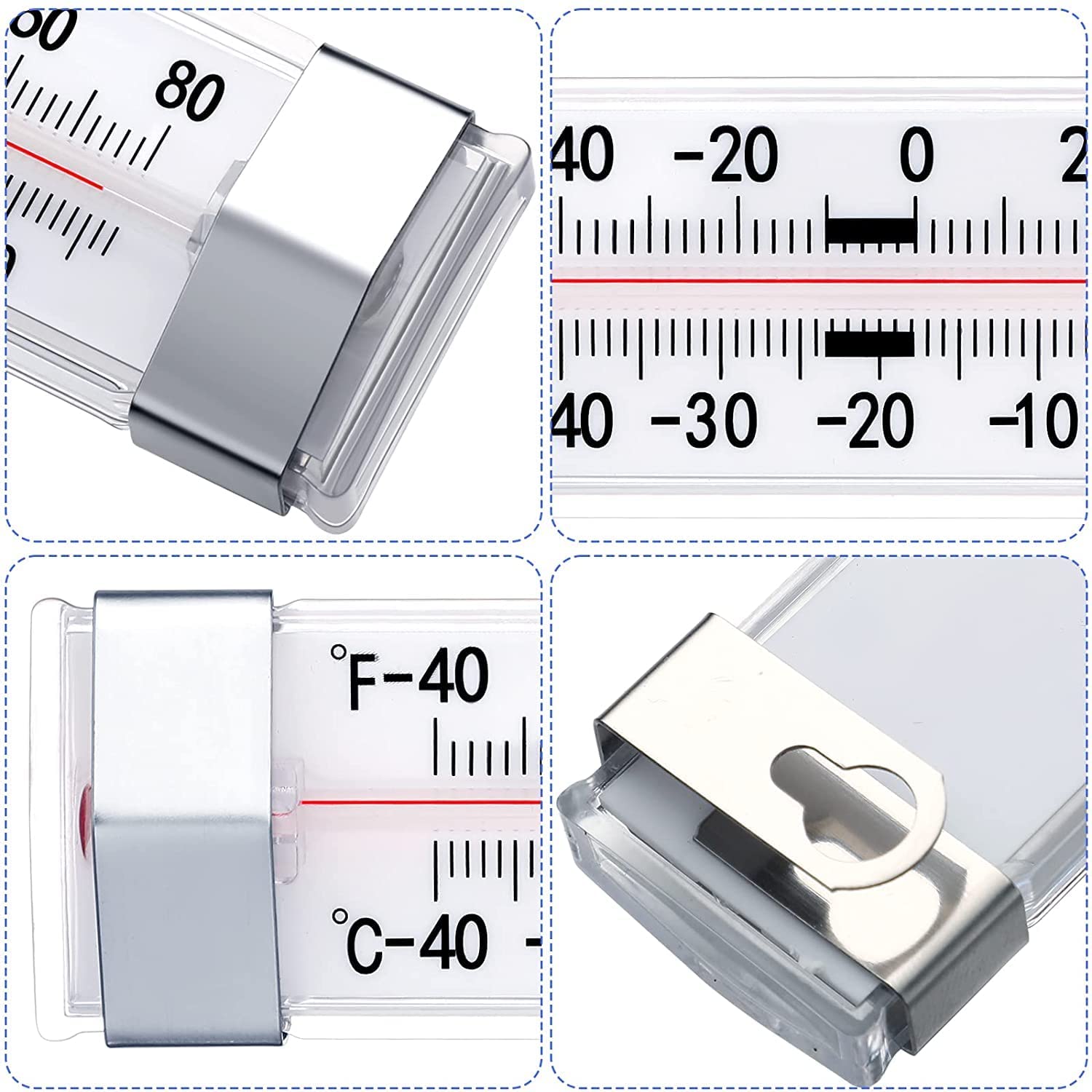 12 Pack Fridge Refrigerator Freezer Thermometer