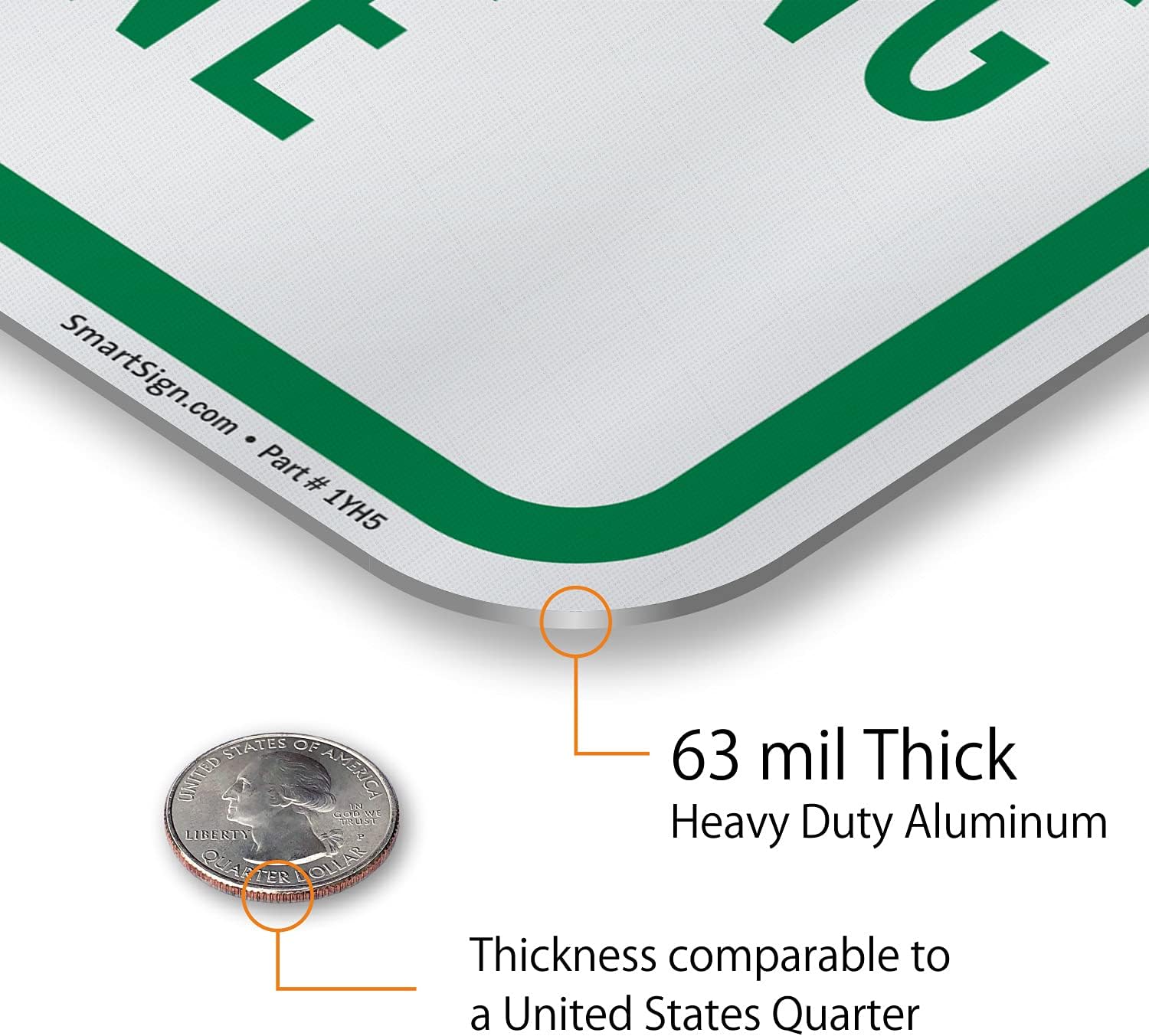 SmartSign 18 x 12 inch “15 Minute Parking - Loading And Unloading Zone” Metal Sign, 63 mil Aluminum, 3M Laminated Engineer Grade Reflective Material, Green and White, Made in USA