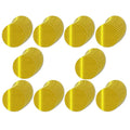 Non Fading Yellow Reflective Stickers 2-inch Diameter Round Reflector, Outdoor Waterproof High Visibility Warning Adhesive Tape (100 Pcs)