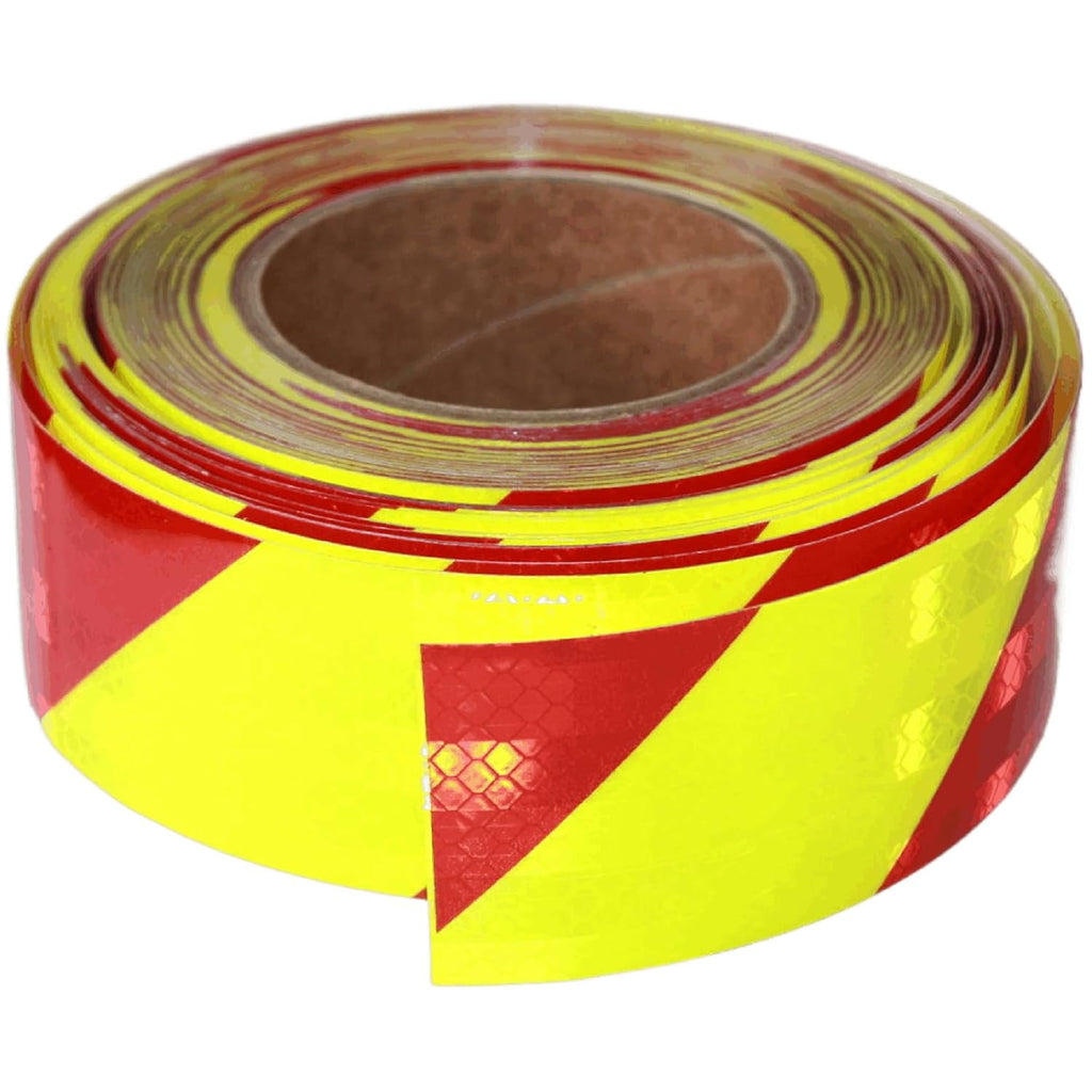 Non Fading Reflective Tape Outdoor Waterproof 2 inch Wide, High Visibility Warning Industrial Marking Tape,Safety Stickers (68 feet)