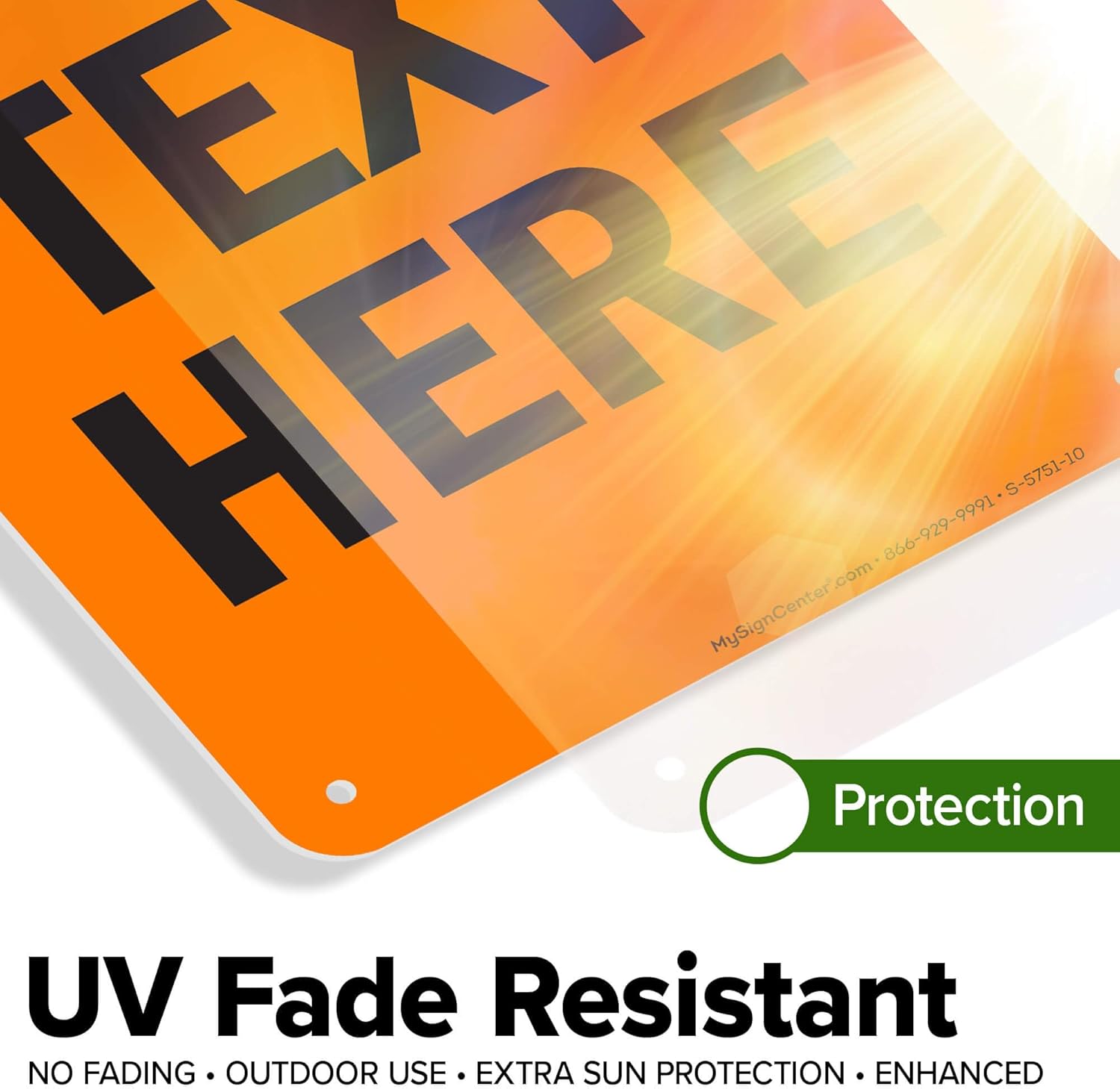 Custom warning Sign, OSHA Sign, 7x10 Inches, 55 mil thick HDPE (high density polyethylene), Made in USA by My Sign Center