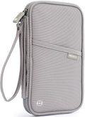 VanFn RFID Travel Passport Wallet, Family Passport Holder, Trip Document Organizer P.Travel Series (Nylon - Grey)