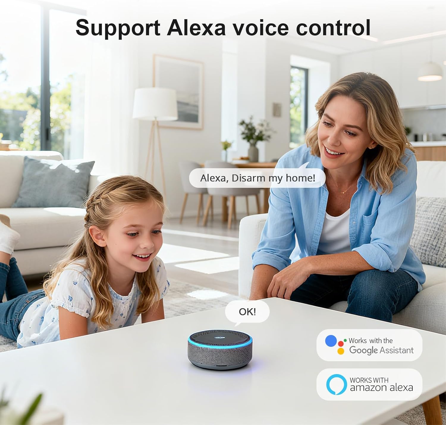 PGST Alarm System for Home Security,WiFi/4G Alarm System with Instant App Alerts&Auto Alarm Dial,Smart Life Tuya APPDoor/Window Sensors Compatible with Alexa,NO Monthly Fees Easy to Install