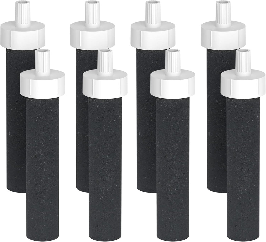 AQUA CREST Water Bottle Filter, Replacement for Brita® BB06, Brita Hard Sided, Stainless Steel and Plastic Bottle Filter, 8 Count