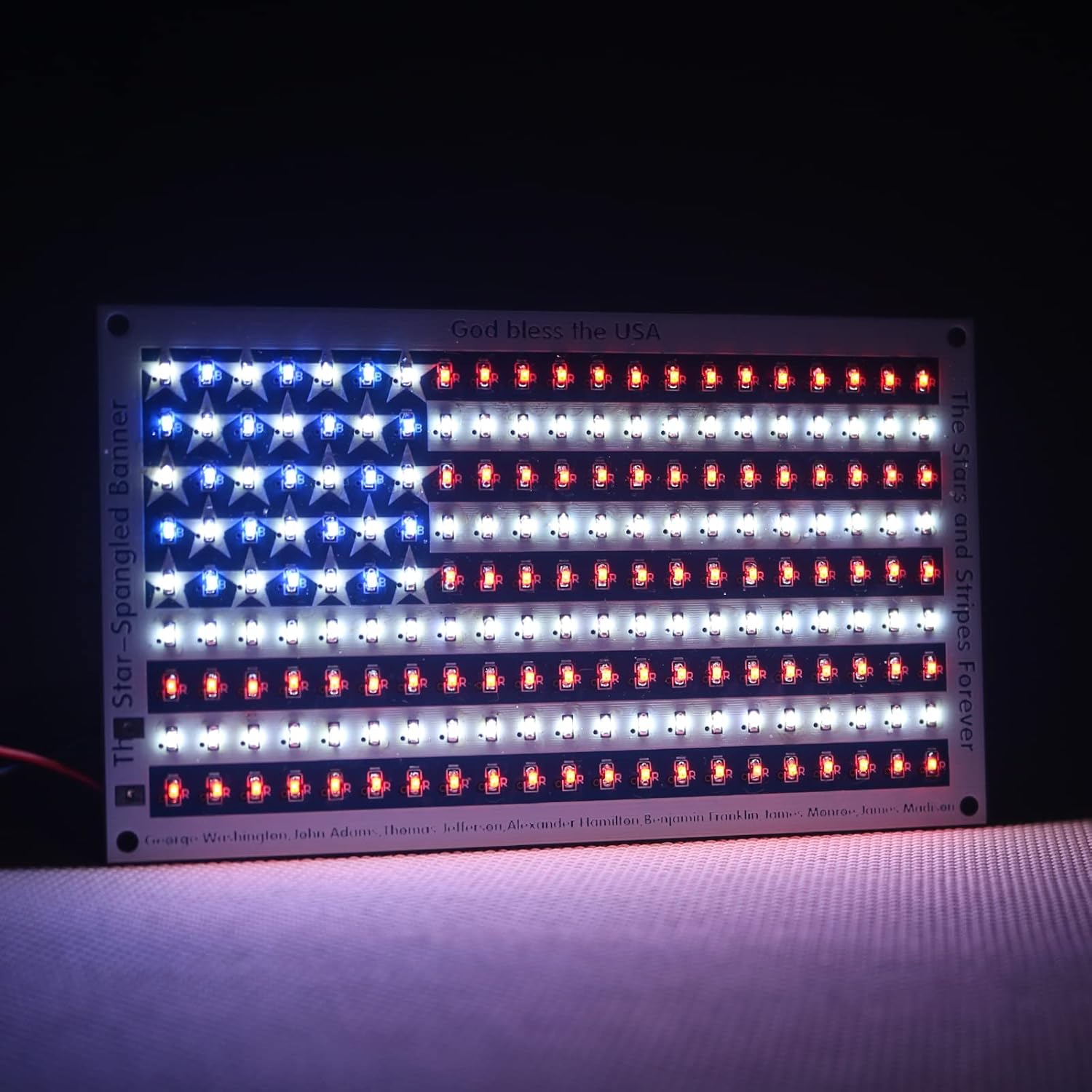 SMD Practice Kit Soldering Skill Training Project,Yidab SMT Electronic Components DIY Kit American Flag 6.8X10.8cm (03XGQ01)