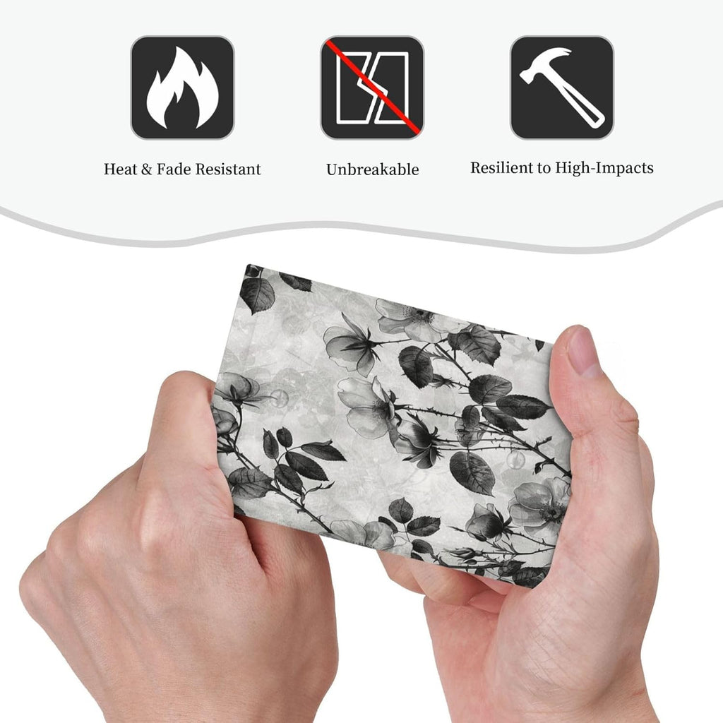 Light Switch Cover Plate Black Breezy Watercolor Garden Floral 1 Gang No Device Blank Electrical Wall Plates Faceplate Decorative Switch Plate for Bedroom Home Decor