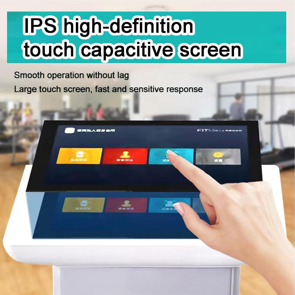 Professional Full Body Fat Analyzer, Body Bmi Analyzer, Body Composition Monitor & Scale, 10.1 Inch HD Touch Electronic Bmi Body Fat Monitor with Printer